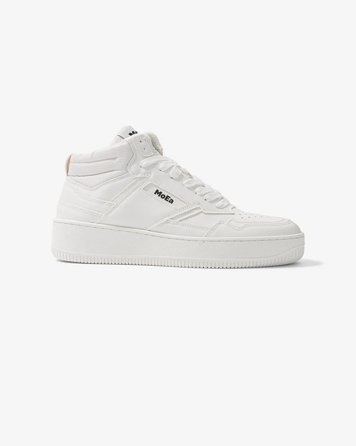 MoEa Herren vegan Sneaker Gen1 Mid Trauben Voll Weiß