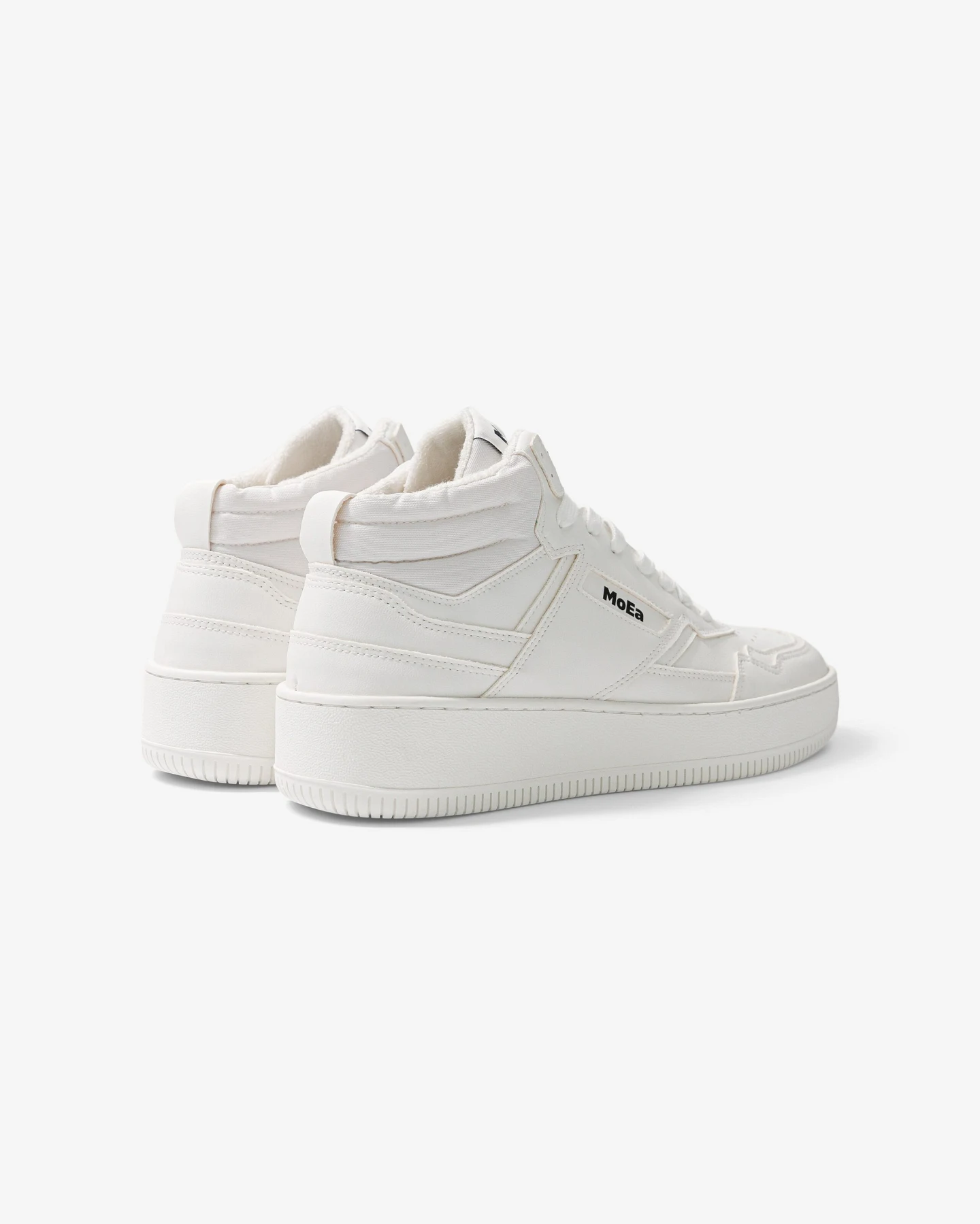 MoEa Herren vegan Sneaker Gen1 Mid Trauben Voll Weiß – Ansicht 2