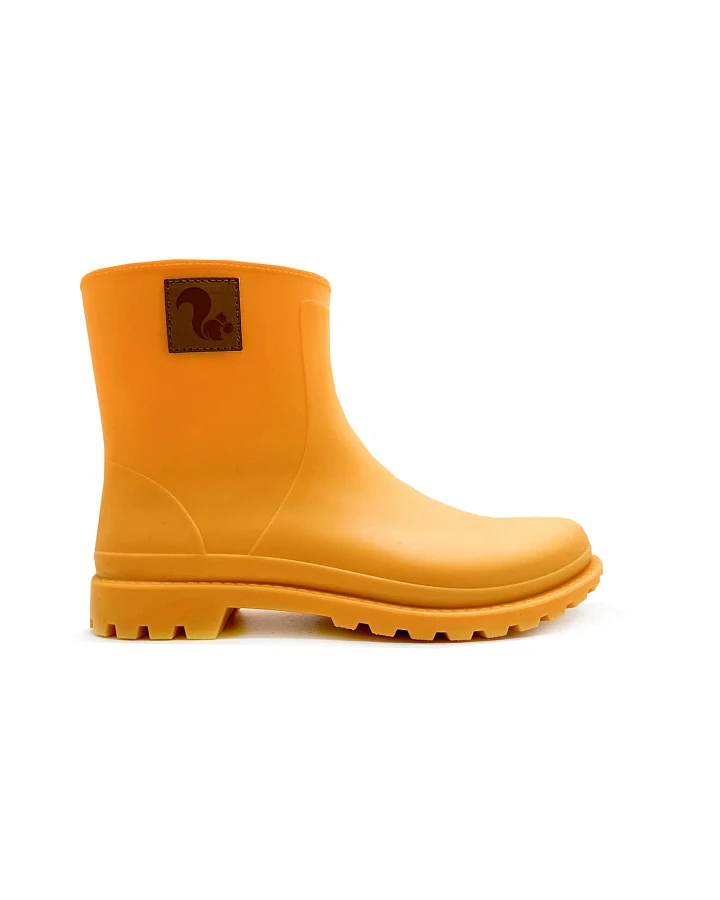 thies Damen vegan Regenstiefel 100% Wasserdicht Biologisch Abbaubar Orange
