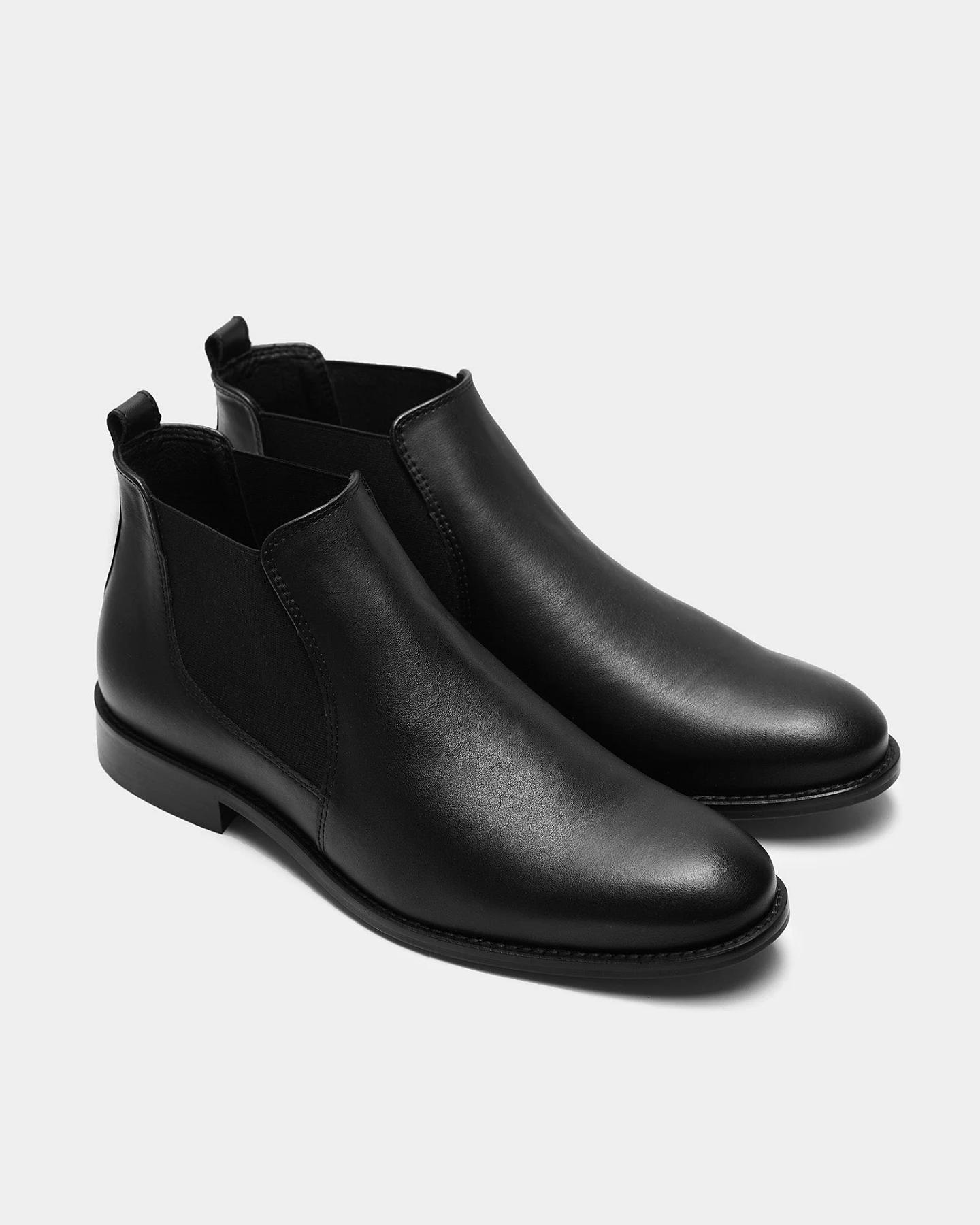 BOHEMA Herren vegan Dean Chelsea Boots Schwarz – Ansicht 2