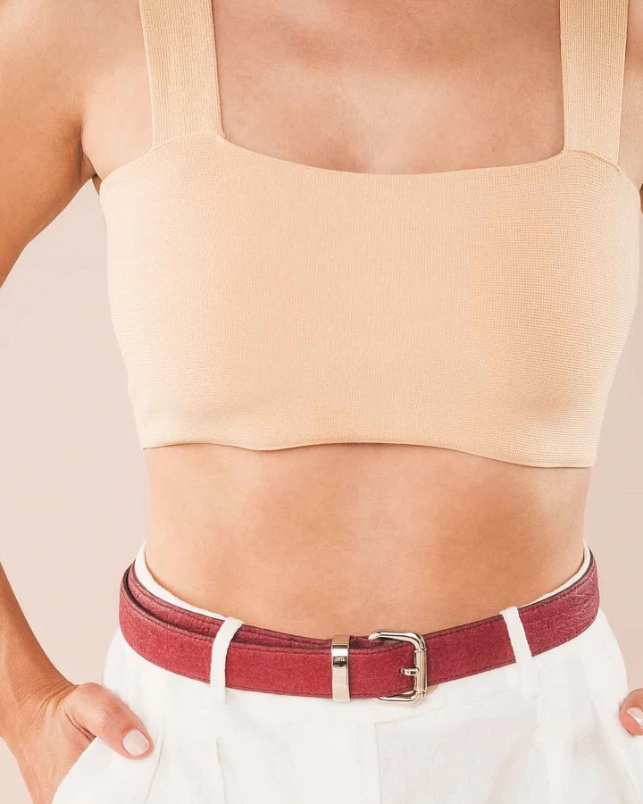 NAE Damen vegan Gürtel Saldes Rot