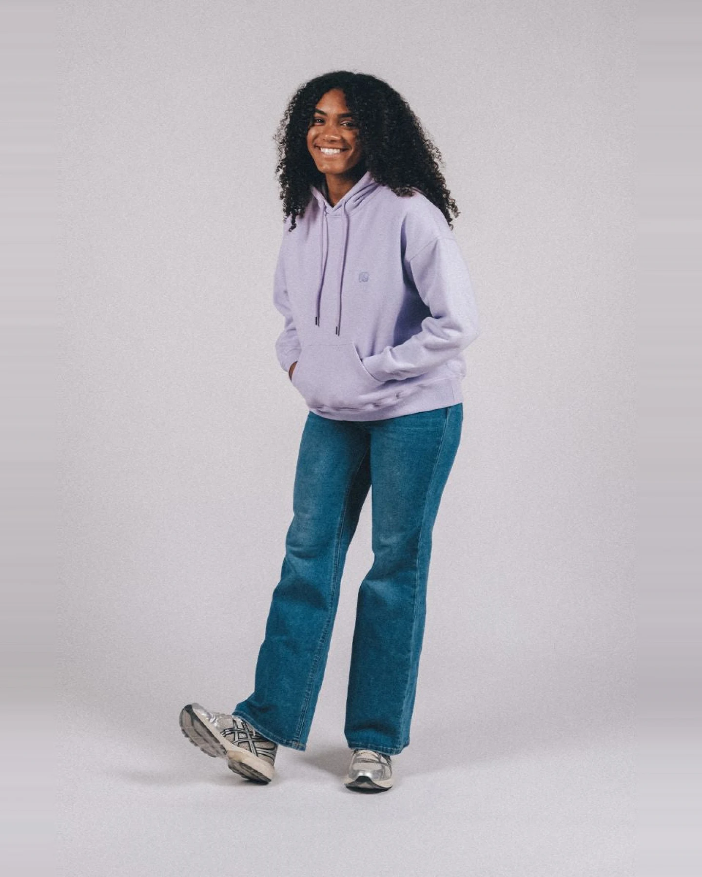 Trendsplant Damen vegan Hoodie Oversized Lavendel – Ansicht 2