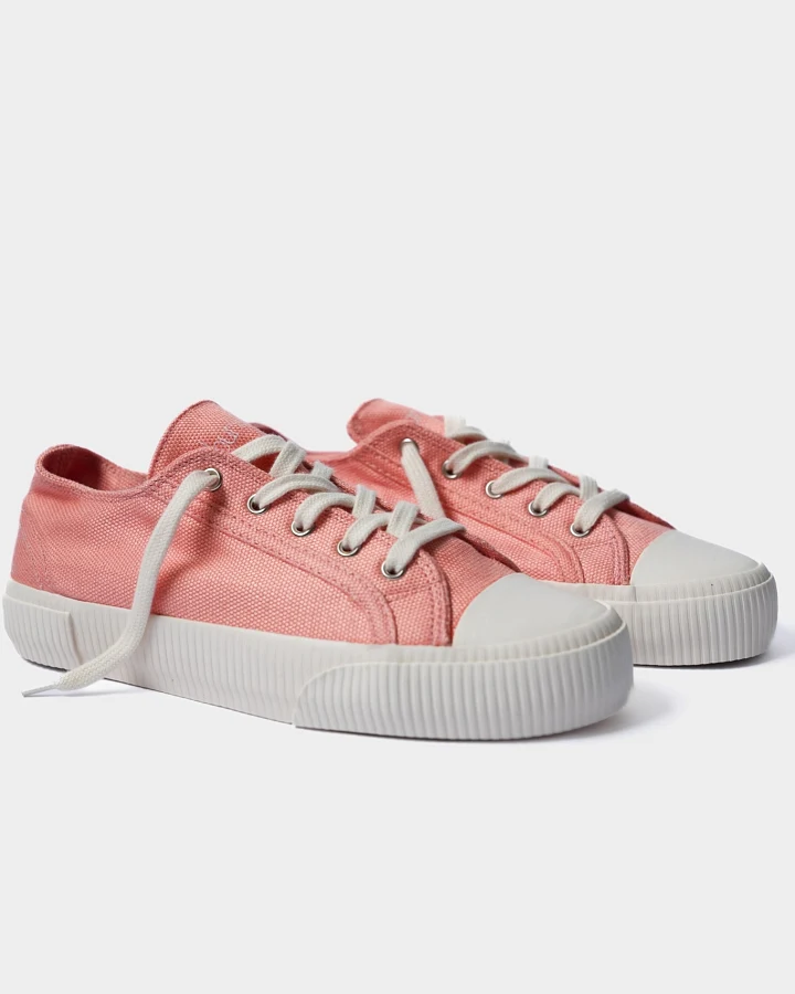 Bamburista Damen vegan Niedrig Sneaker Damen Marienkäfer Flamingo Rose