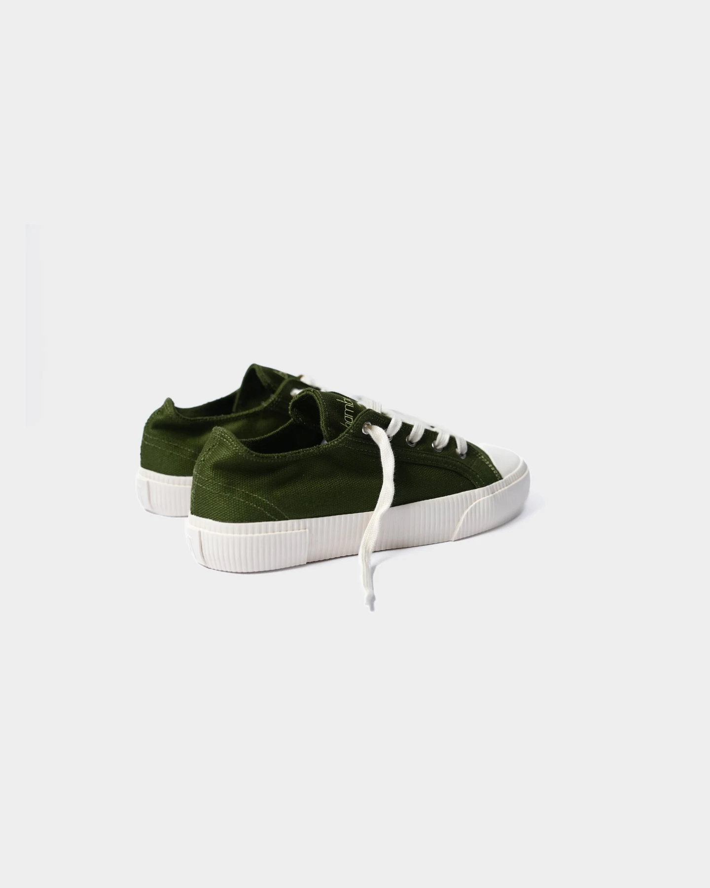 Bamburista Damen vegan Niedrig Sneaker Damen Marienkäfer Paradiso Moosgrün – Ansicht 2