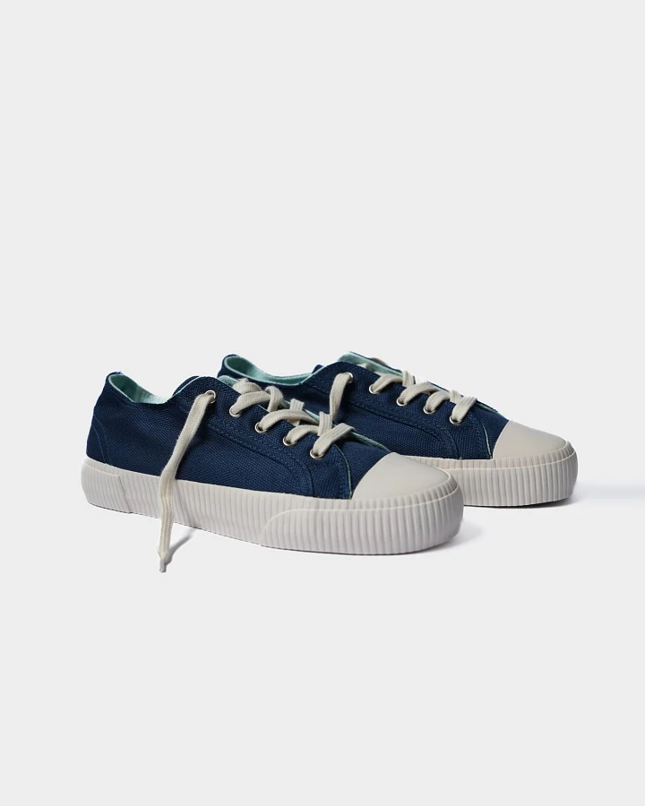 Bamburista Damen vegan Niedrig Sneaker Damen Marienkäfer Robino Thunder Blue