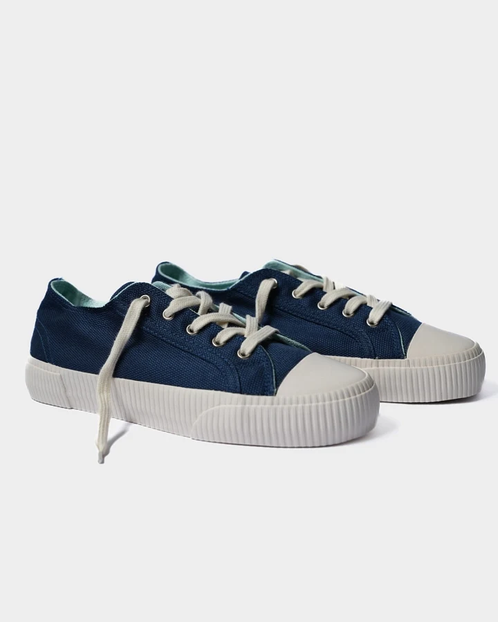 Bamburista Damen vegan Niedrig Sneaker Damen Marienkäfer Robino Thunder Blue