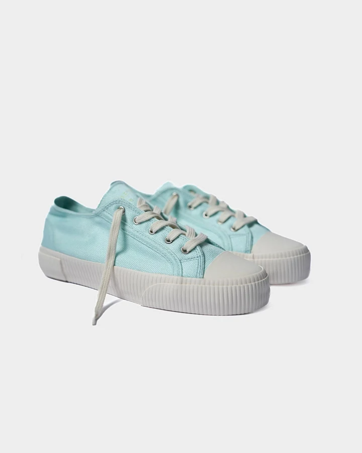 Bamburista Damen vegan Niedrig Sneaker Damen Marienkäfer Gabbiano Eisblau