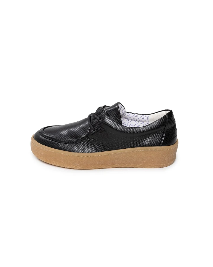VENUS IS VEGAN Damen vegan Loafer Billy Snake Schwarz