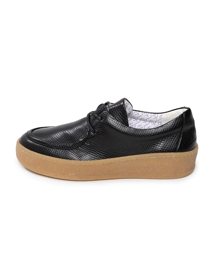 VENUS IS VEGAN Damen vegan Loafer Billy Snake Schwarz