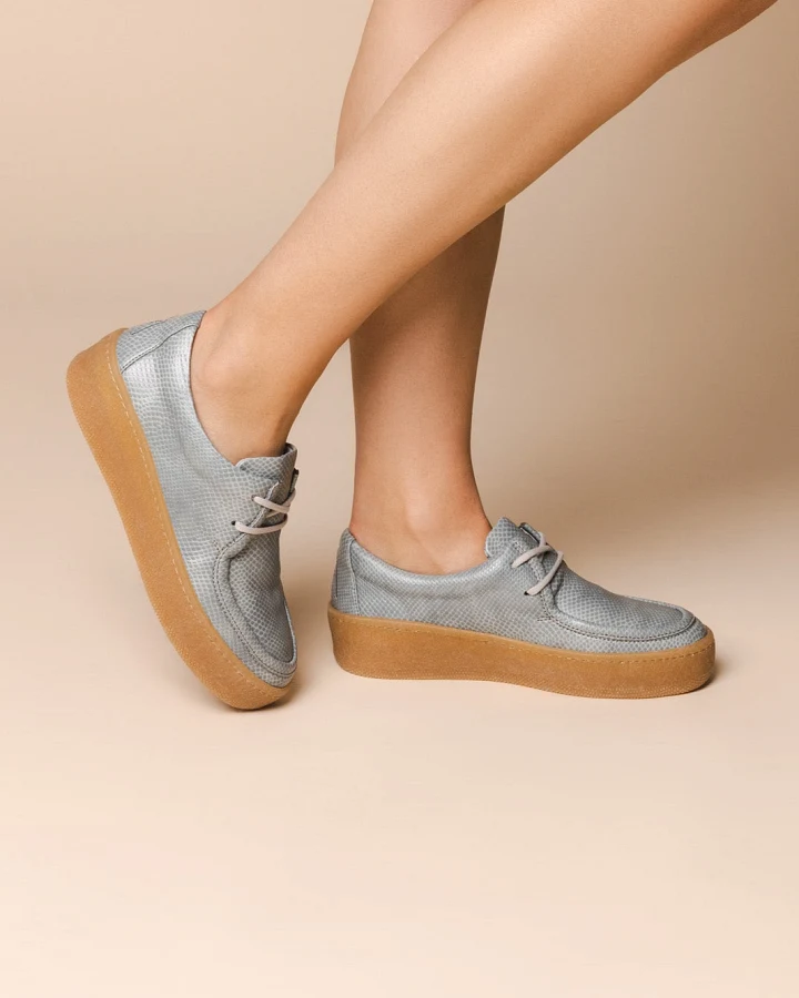 VENUS IS VEGAN Damen vegan Loafers Billy Snake Blau