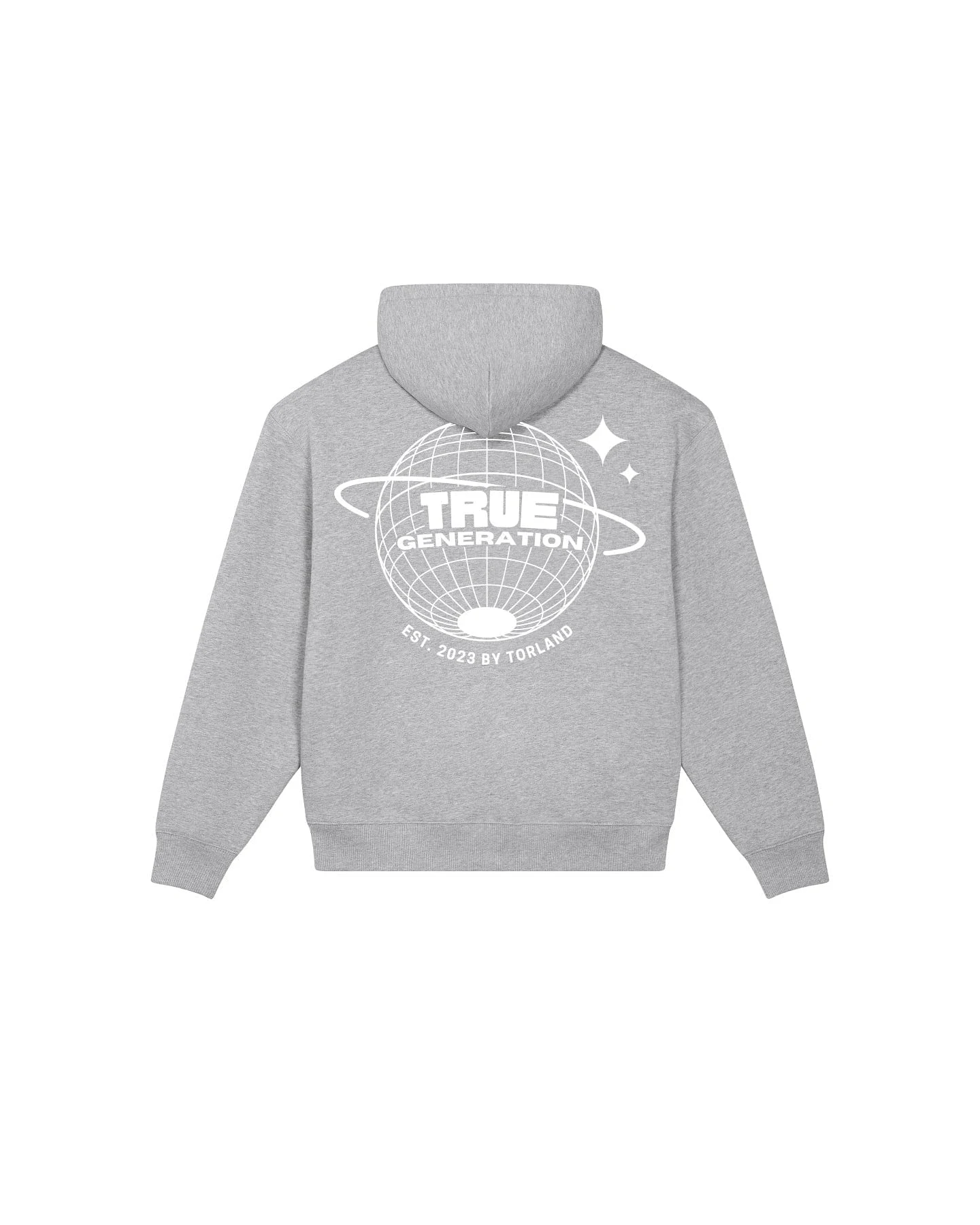 TORLAND Herren vegan Zip Hoodie Locker Heavy Grey – Ansicht 2