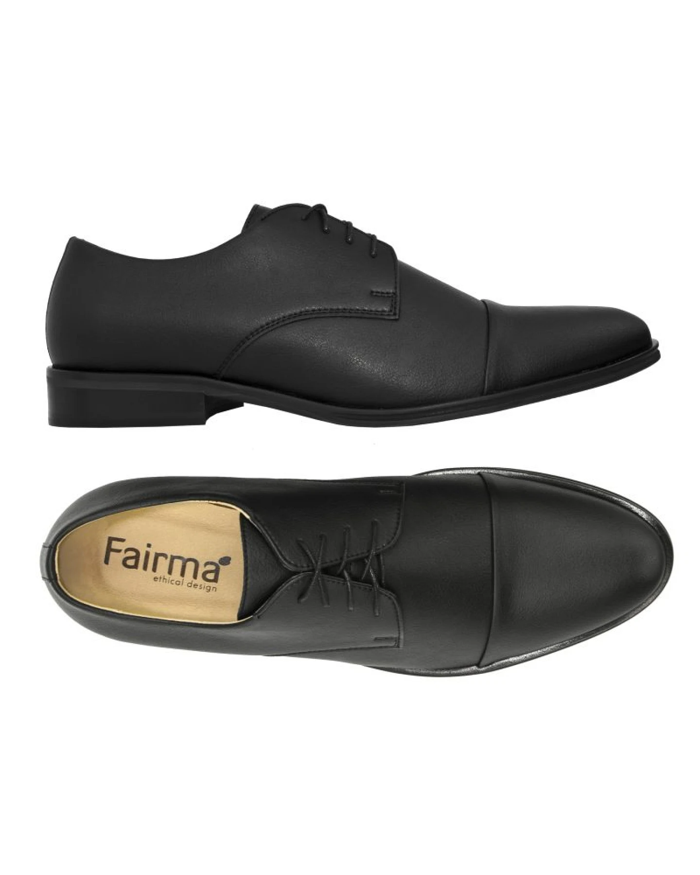 FAIRMA ETHICAL DESIGN Herren vegan Derby Henry Black – Ansicht 2