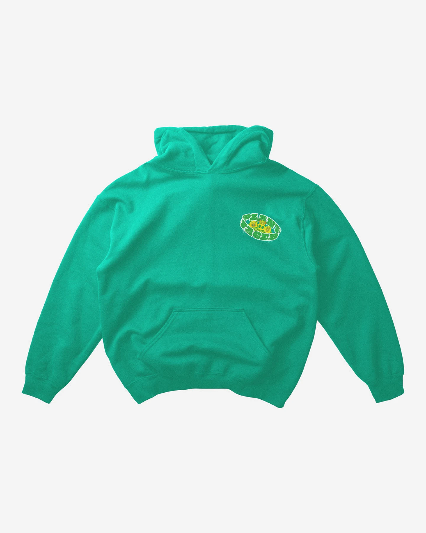 Plant Faced Clothing Damen vegan Hoodie No Animals Consumed Club Grün – Ansicht 2