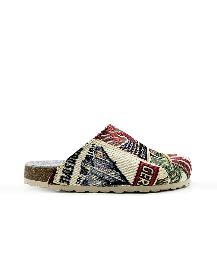 thies Damen vegan Clog Eco World Travel Grau