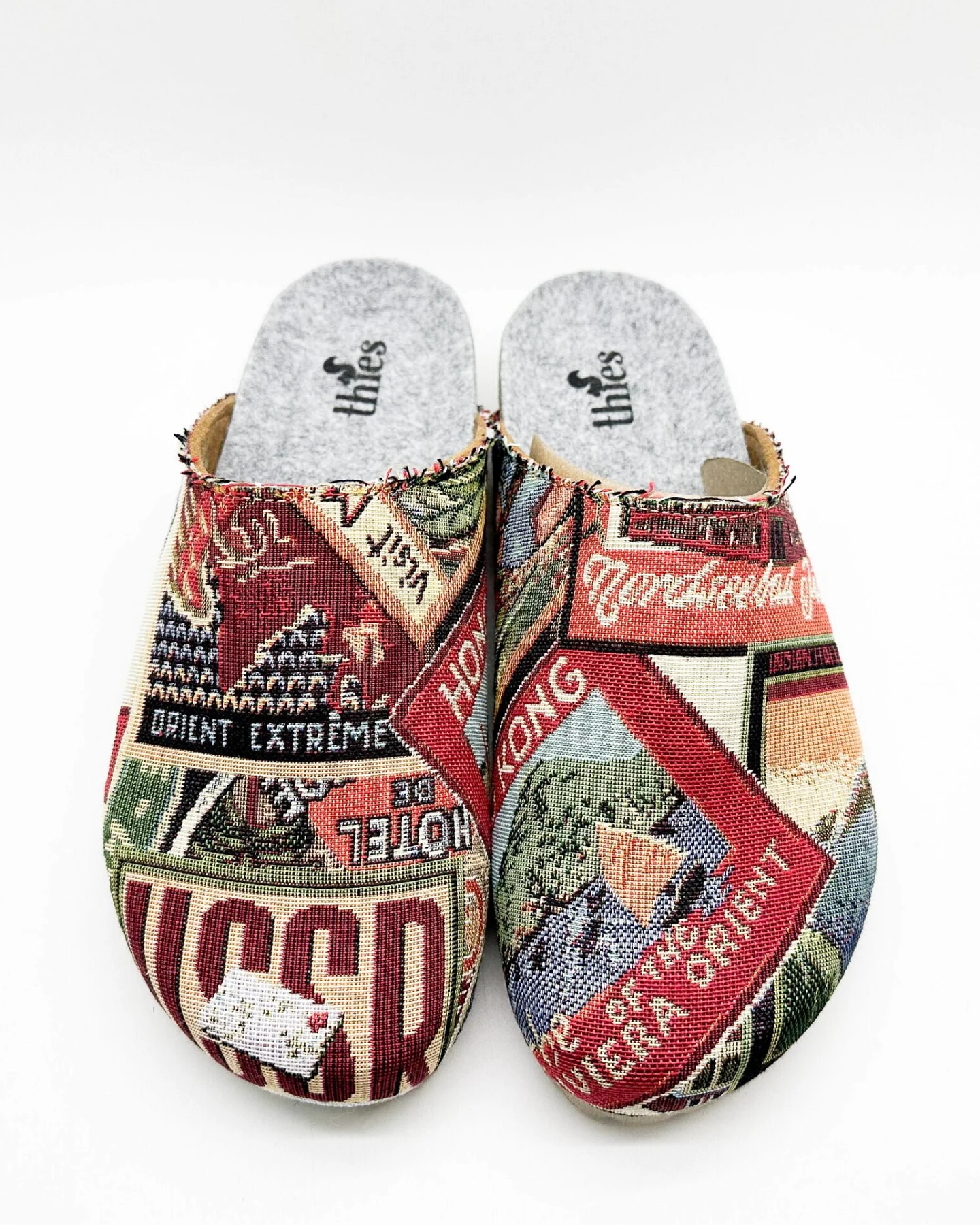 thies Damen vegan Clog Eco World Travel Grau – Ansicht 2