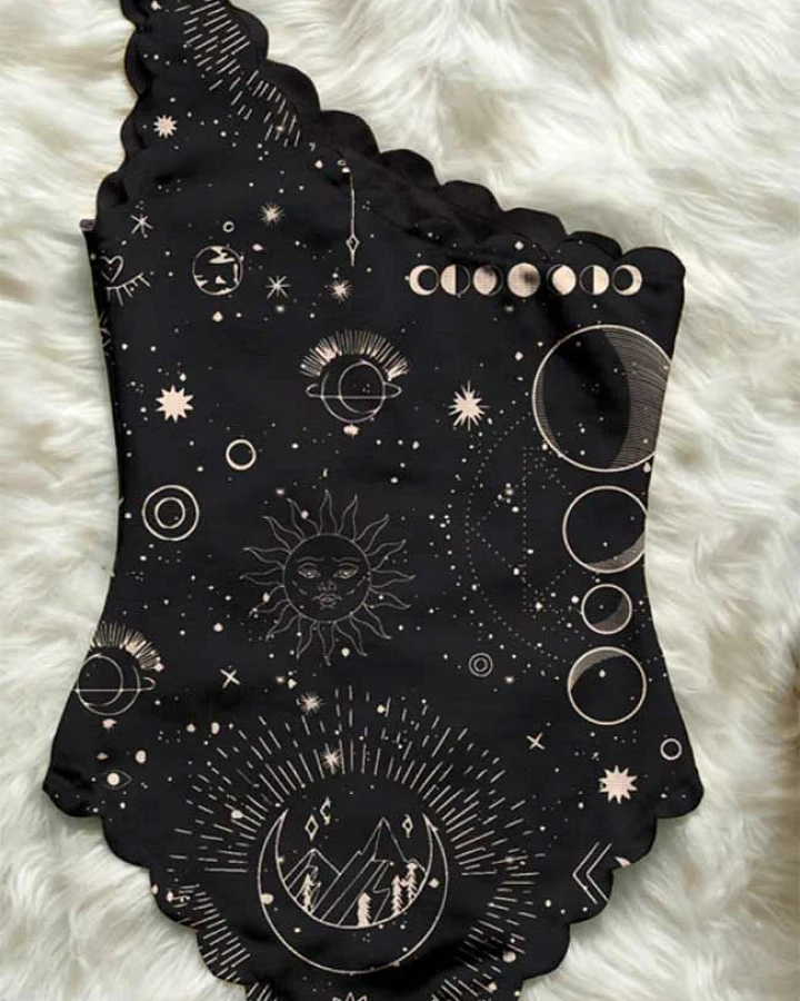 Averie Damen vegan Badeanzug Stella Schwarz