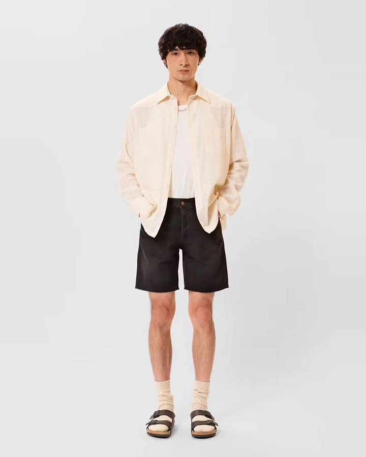 Jeansshorts Seth Aged Black