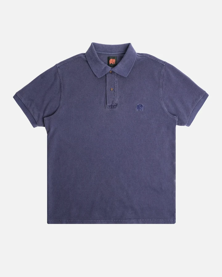 Trendsplant Herren vegan Polohemd Beacon Blue