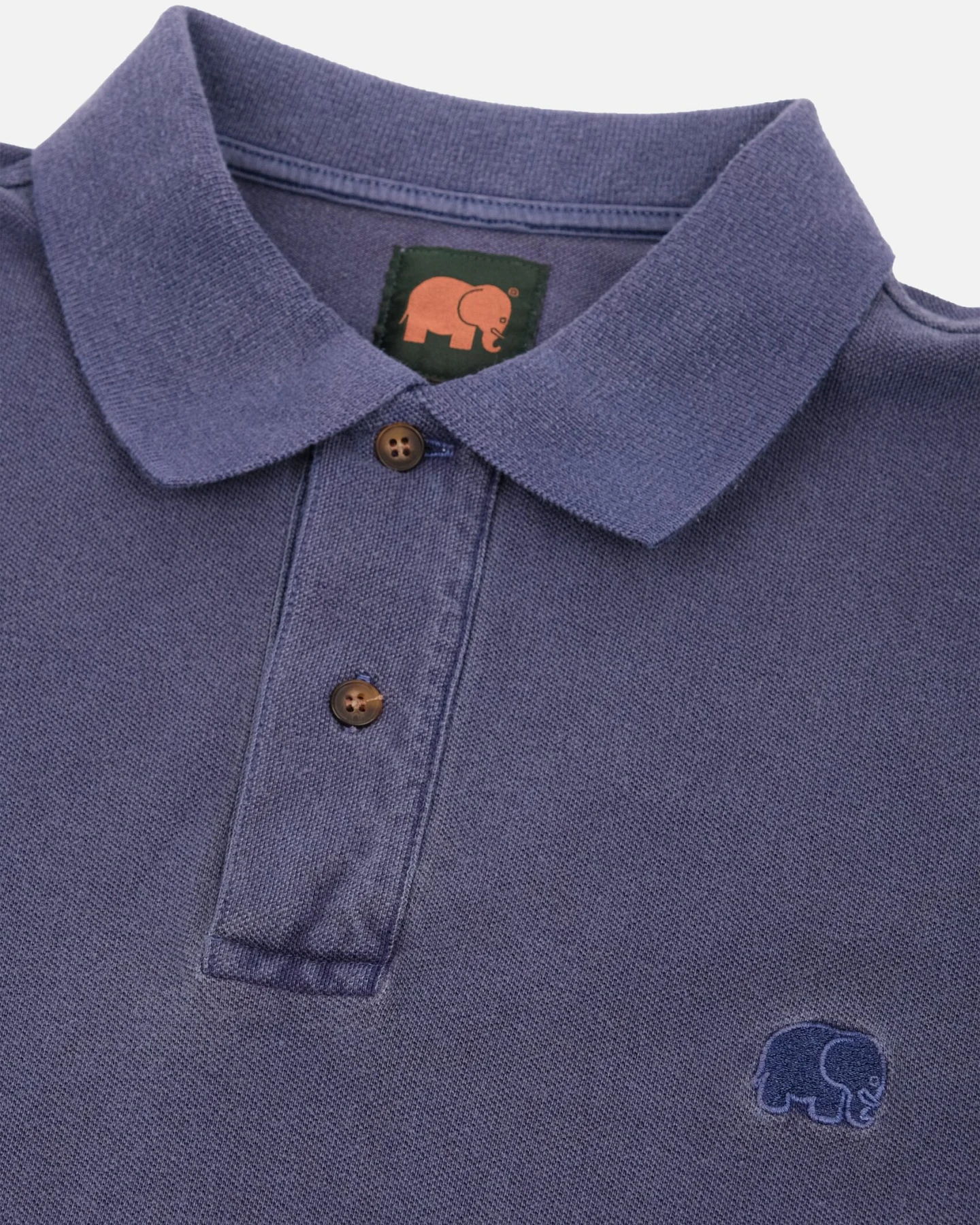Trendsplant Herren vegan Polohemd Beacon Blue – Ansicht 2