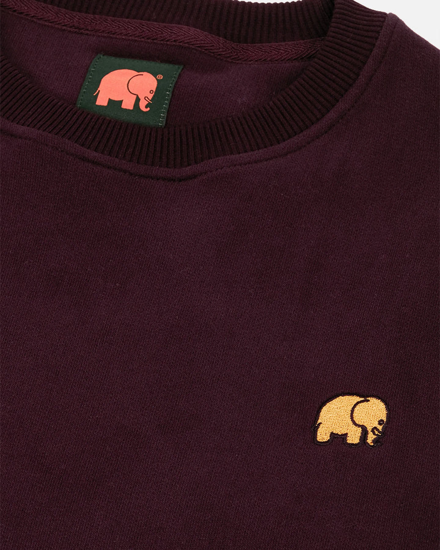 Trendsplant Herren vegan Pullover Weinrot – Ansicht 2
