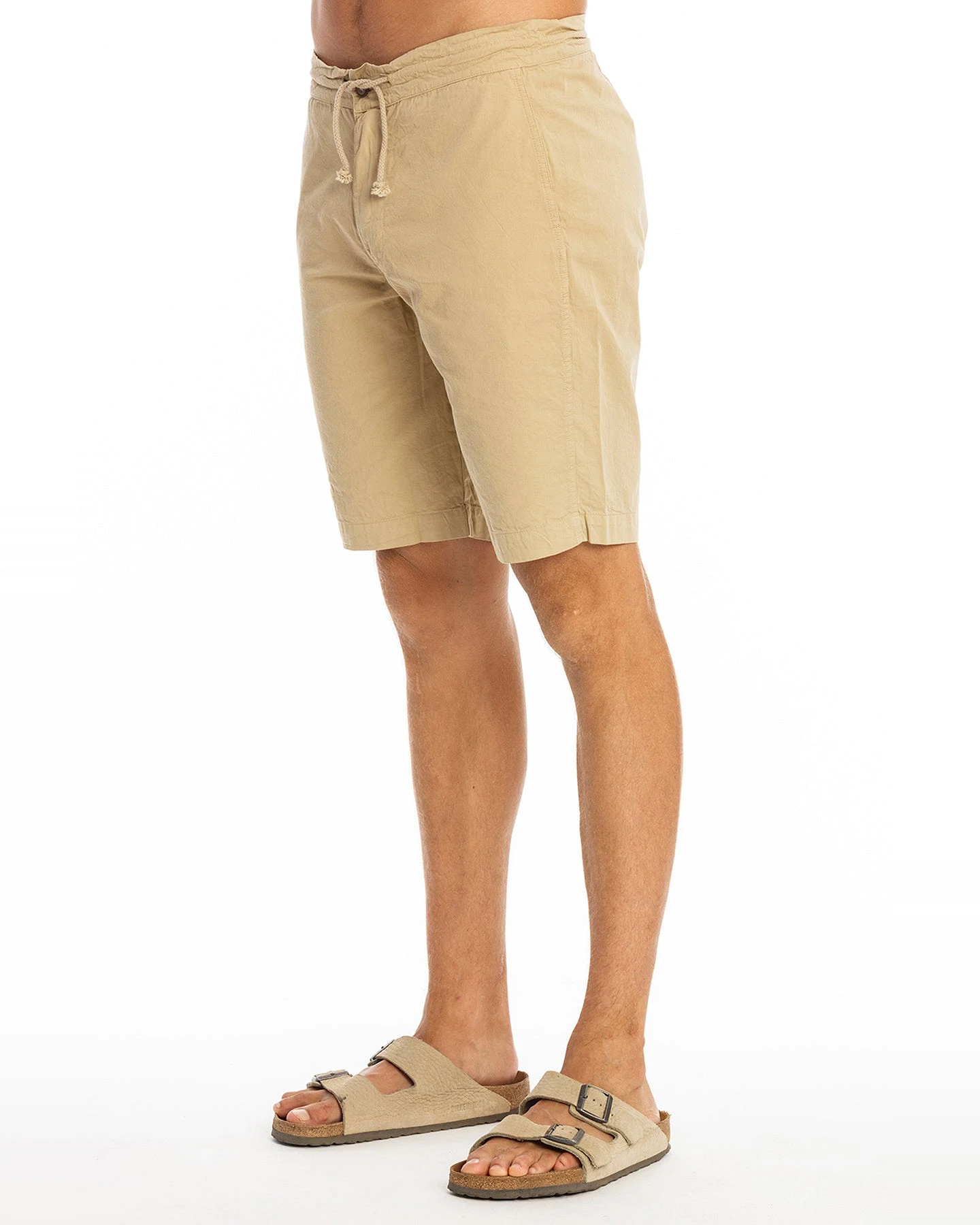 RAVENS VIEW IBIZA Herren vegan Kurze Hose Kamelgelb – Ansicht 2