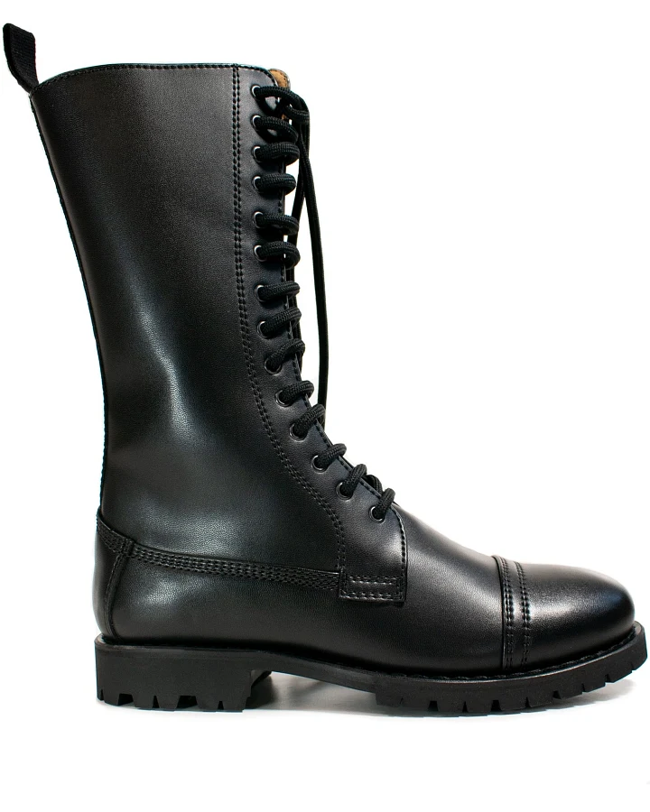 Will's Vegan Store Damen vegan Women's Eye Stiefel Goodyear Welt 14 Schwarz