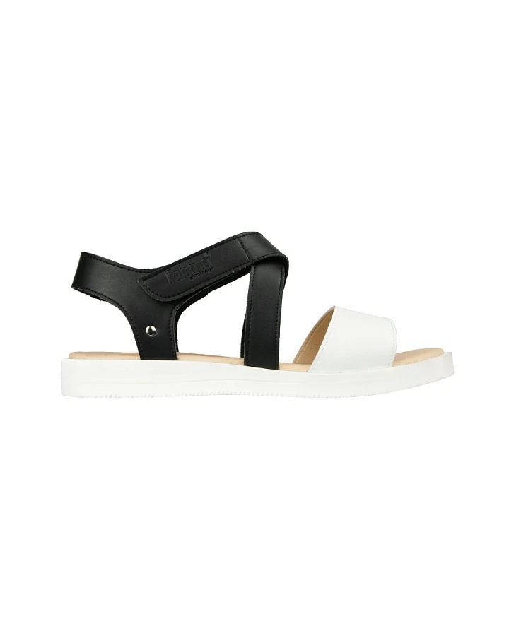 FAIRMA ETHICAL DESIGN Damen vegan Sandalen Mia Schwarz & Weiß
