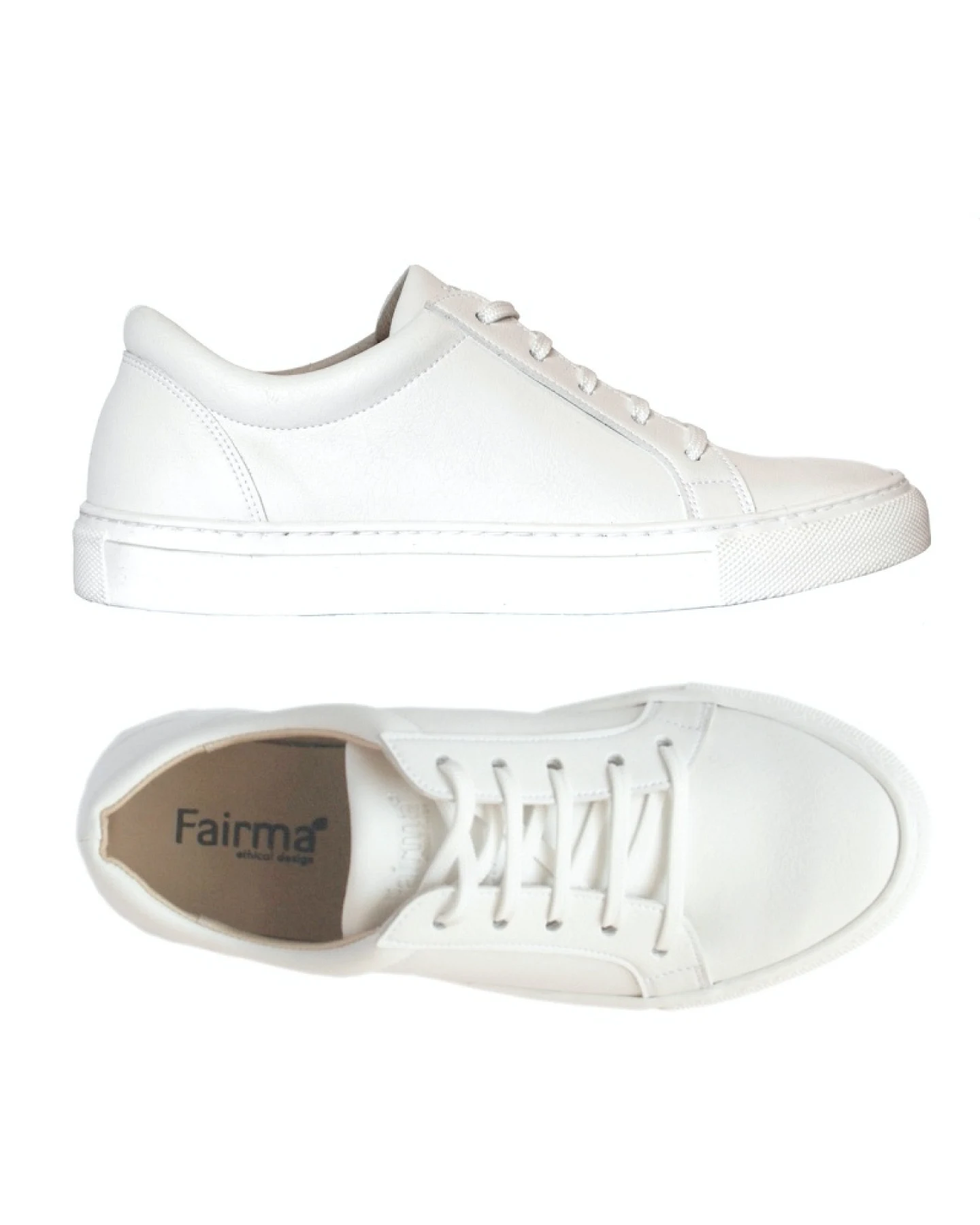 FAIRMA ETHICAL DESIGN Herren vegan Sneaker Loop Weiß – Ansicht 2