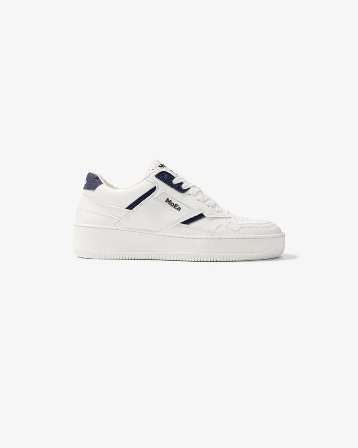 MoEa Herren vegan Sneaker Gen1 Mushroom Weiß & Navy