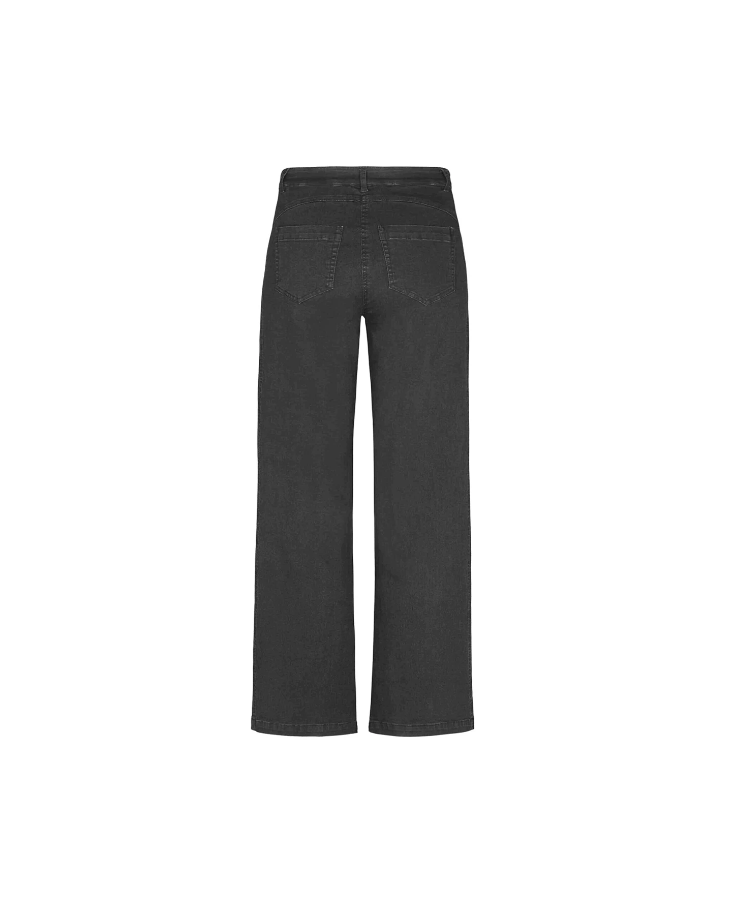 LAURIE Damen vegan Hose Serene 5-Pocket Loose Medium Length Schwarz – Ansicht 2