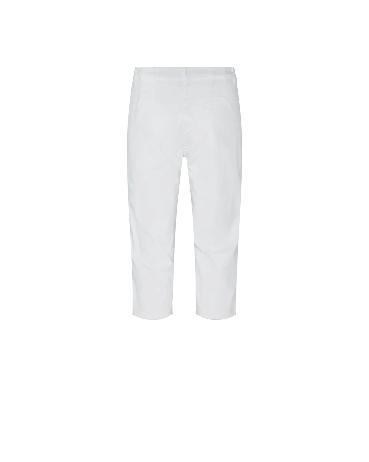 LAURIE Damen vegan Hose Kelly Regular Capri Sl Weiß
