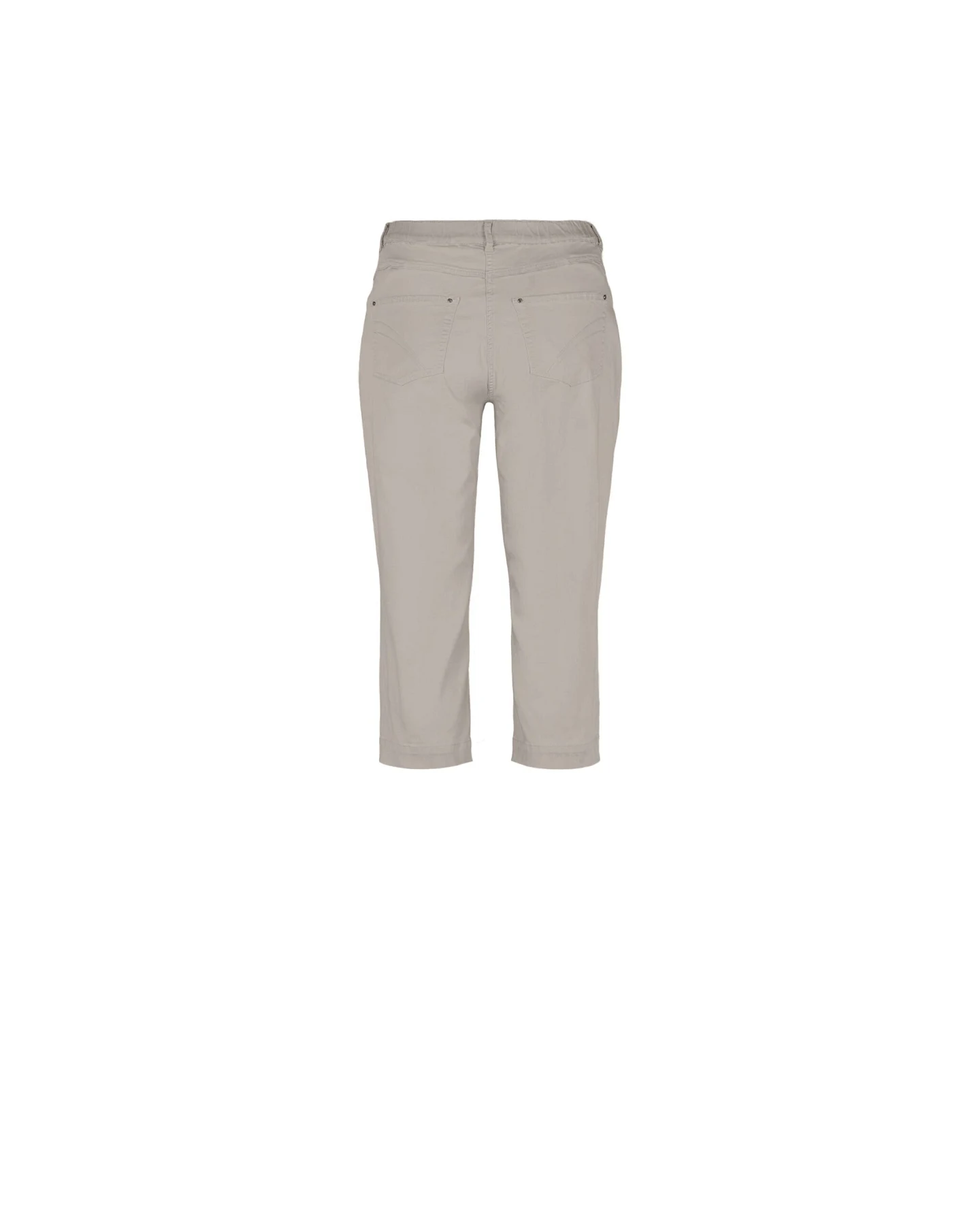 LAURIE Damen vegan Hose Hannah Regular Capri Mittellang Grau Sand – Ansicht 2