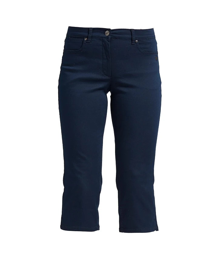 LAURIE Damen vegan Hose Charlotte Regular Capri Medium Length Navy
