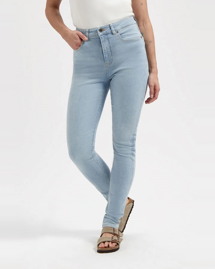 Kuyichi Damen vegan Jeans Carey High Rise Skinny Himmelblau