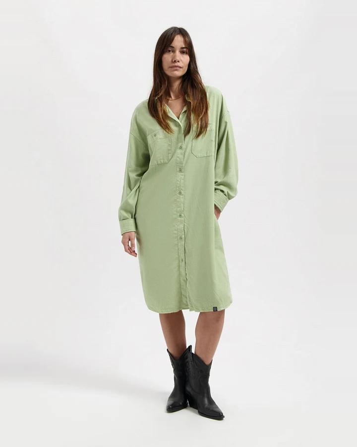 Kuyichi Damen vegan Sadie Kleid Grün