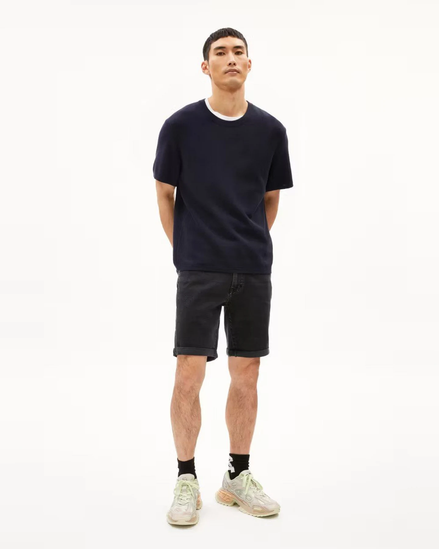 Jeansshorts Naailo Black Washed Authentic – Ansicht 5