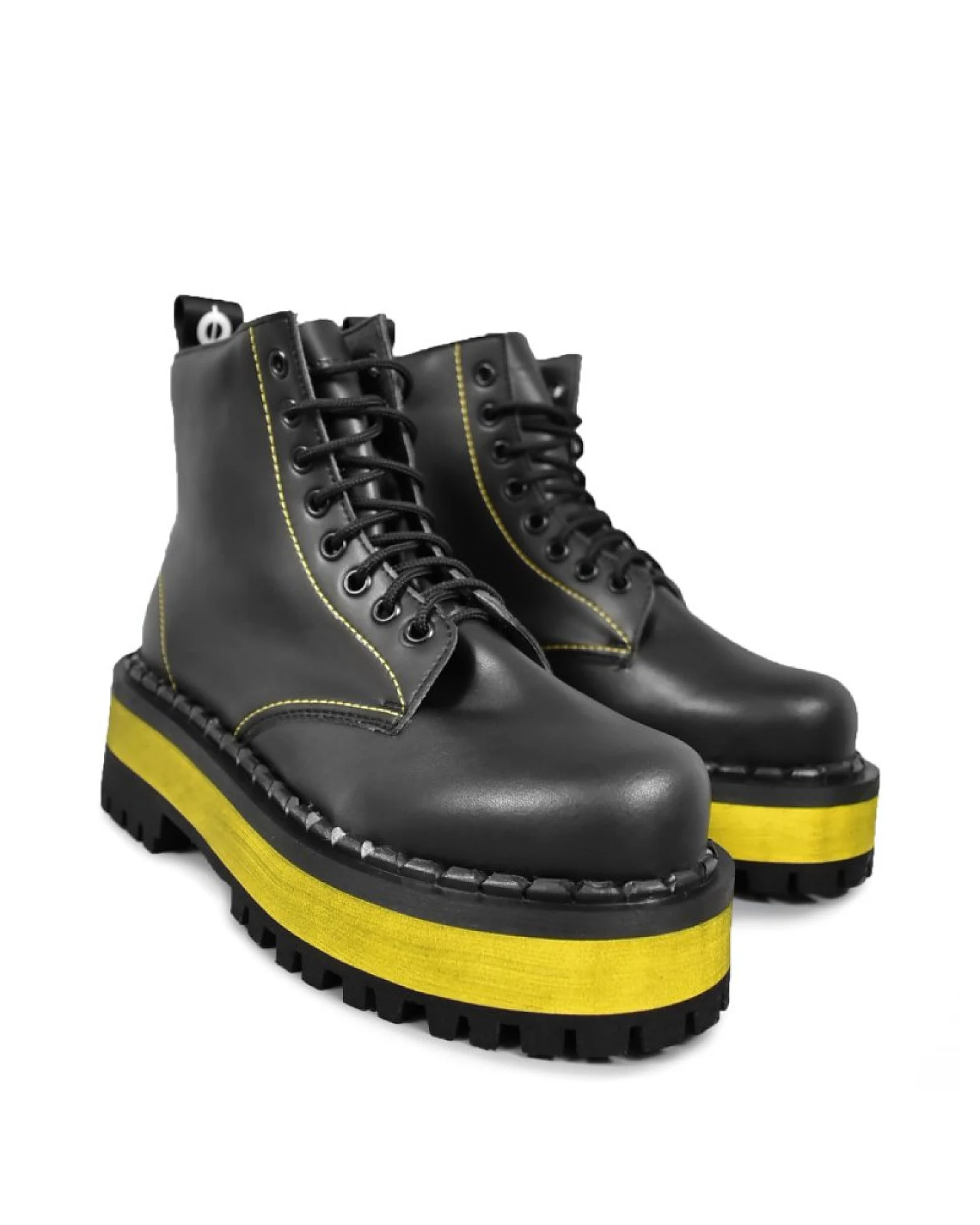 Altercore Damen vegan Schuhe 653 Vegan Schwarz & Gelb – Ansicht 2