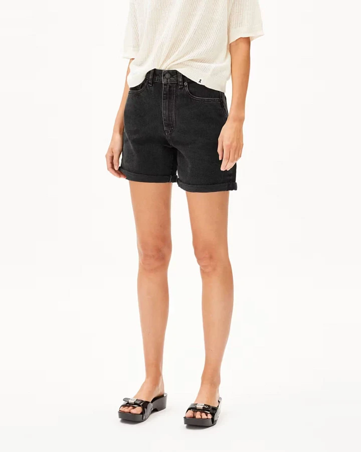 Jeansshorts Sheaari Ebony Black