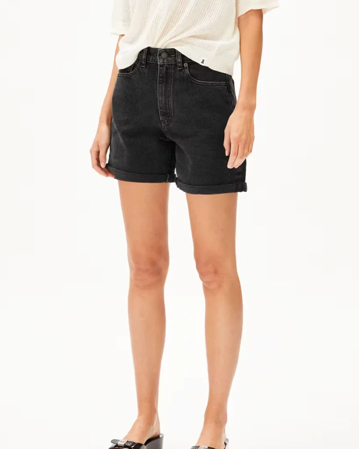Jeansshorts Sheaari Ebony Black