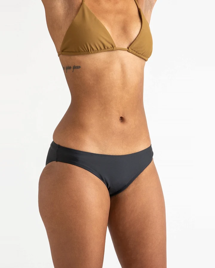 MATONA Damen vegan Bikini-Slips Vintage Schwarz