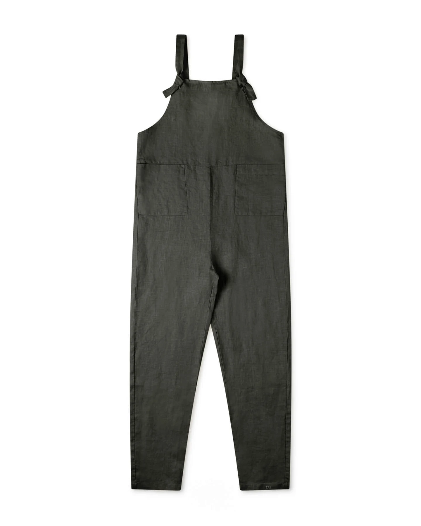 MATONA Damen vegan Overall Leinen Schwarz – Ansicht 2