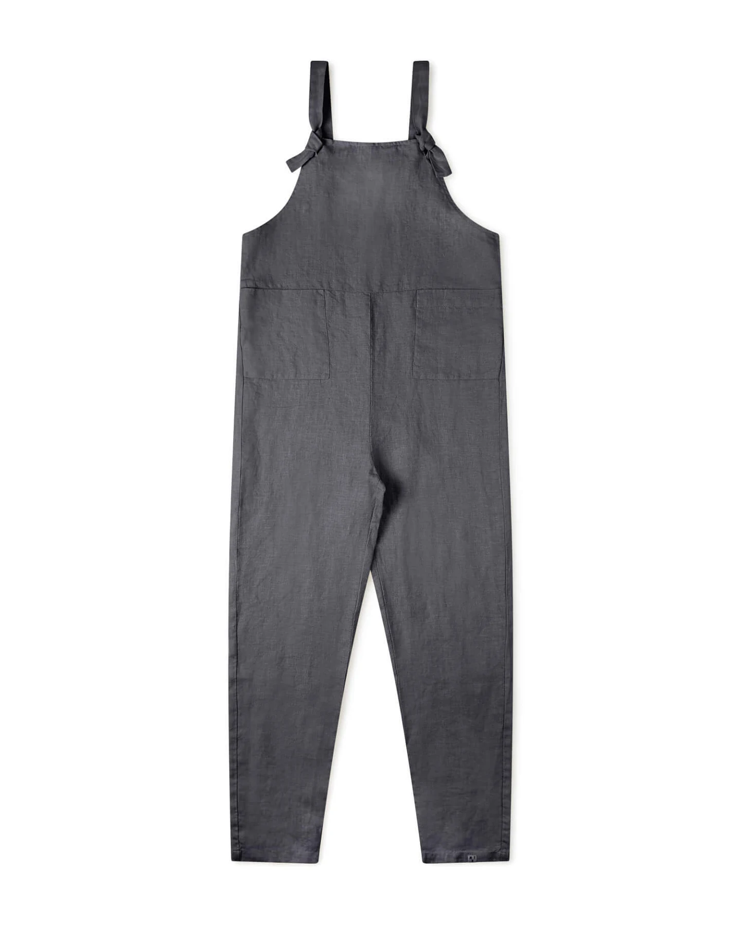 MATONA Damen vegan Overall Leinen Sturmblau – Ansicht 2