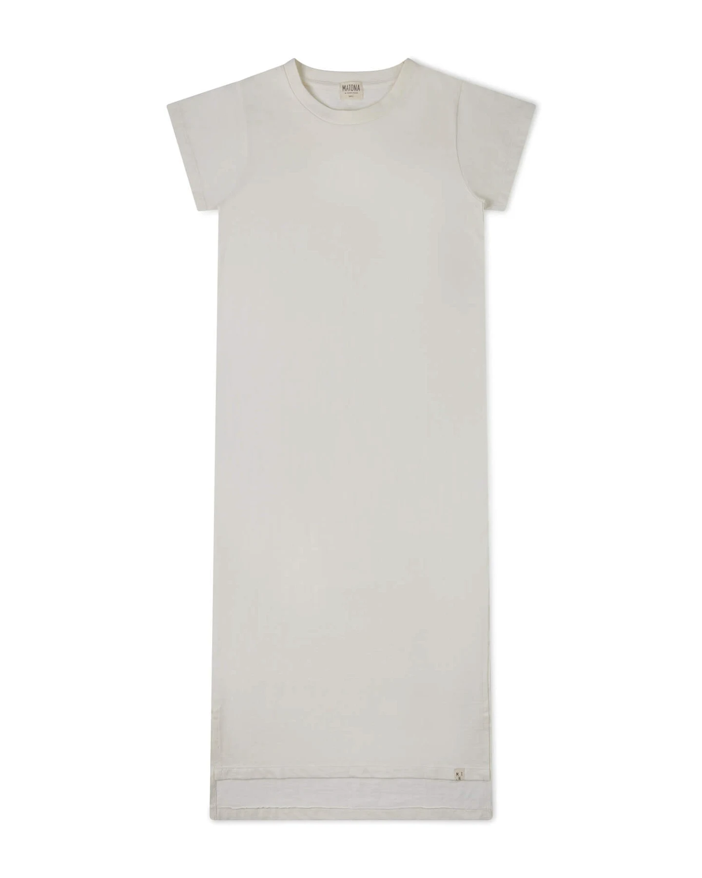 MATONA Damen vegan Tee Dress Chalk – Ansicht 2