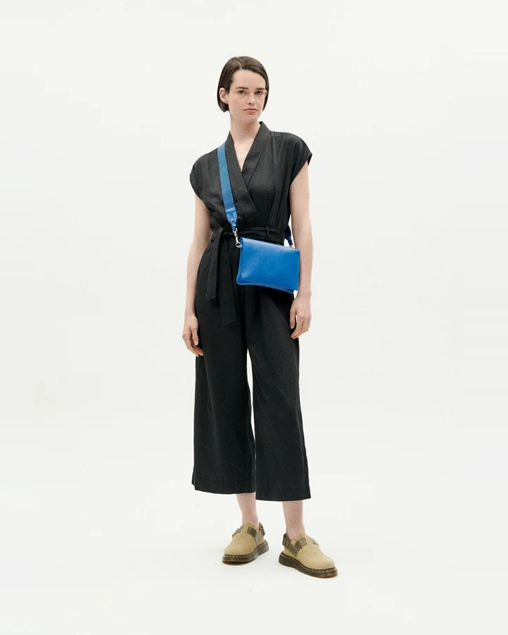Thinking MU Damen vegan Jumpsuit Malawi Schwarz