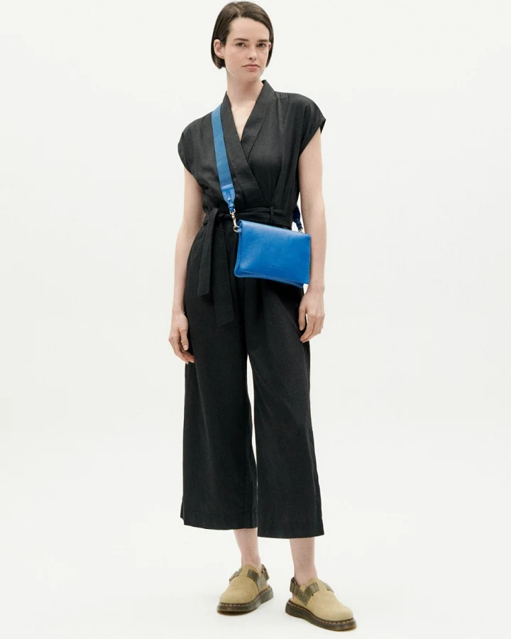 Thinking MU Damen vegan Jumpsuit Malawi Schwarz