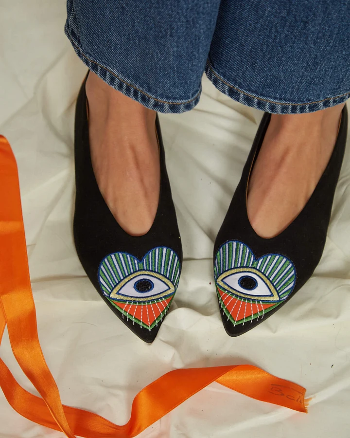 Momoc Damen vegan Ballerina Auf Einen Blick