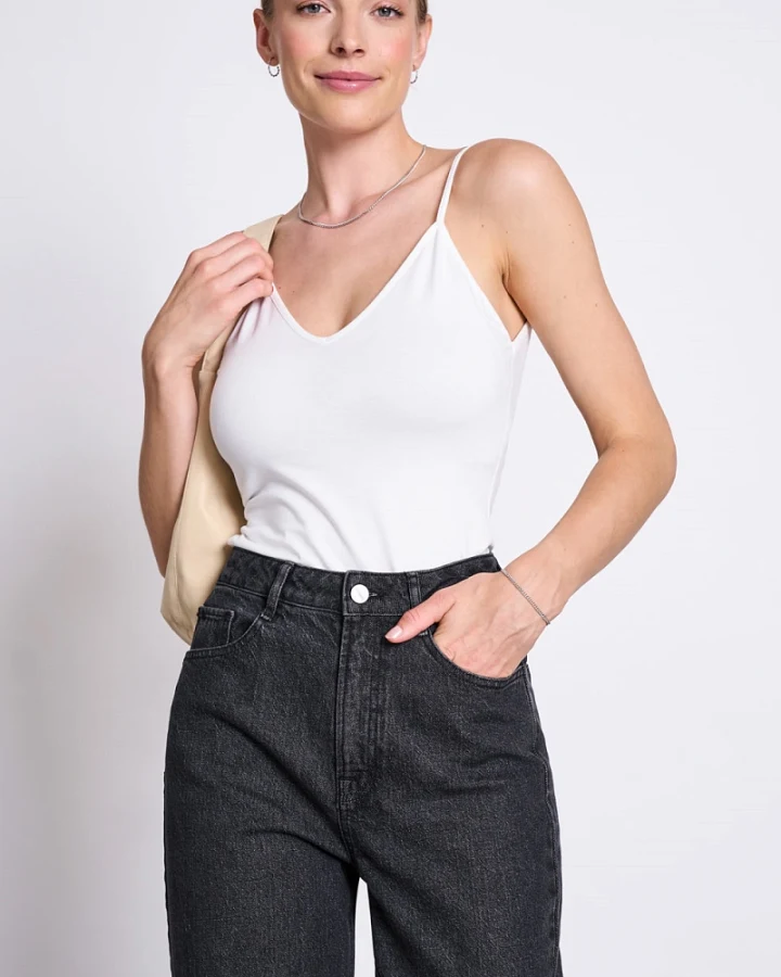 JAN 'N JUNE Damen vegan Oberteil Matilda White