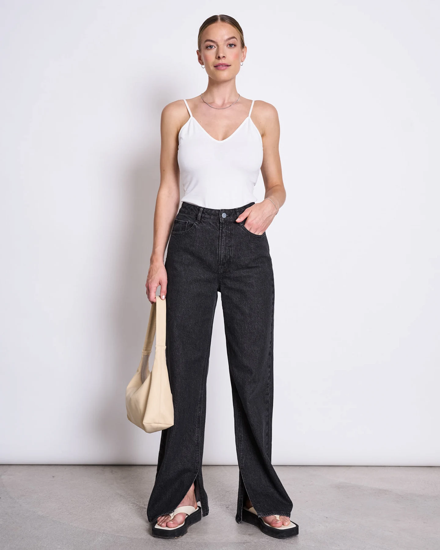 JAN 'N JUNE Damen vegan Oberteil Matilda White – Ansicht 2