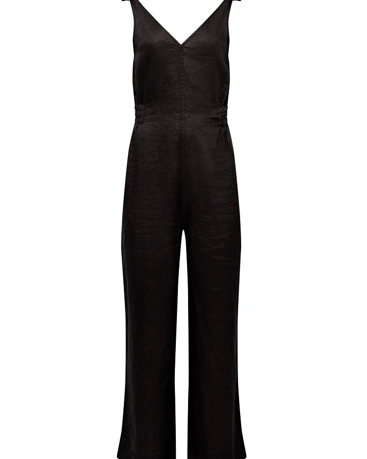 KOMODO Damen vegan Jumpsuit Floss Line Schwarz