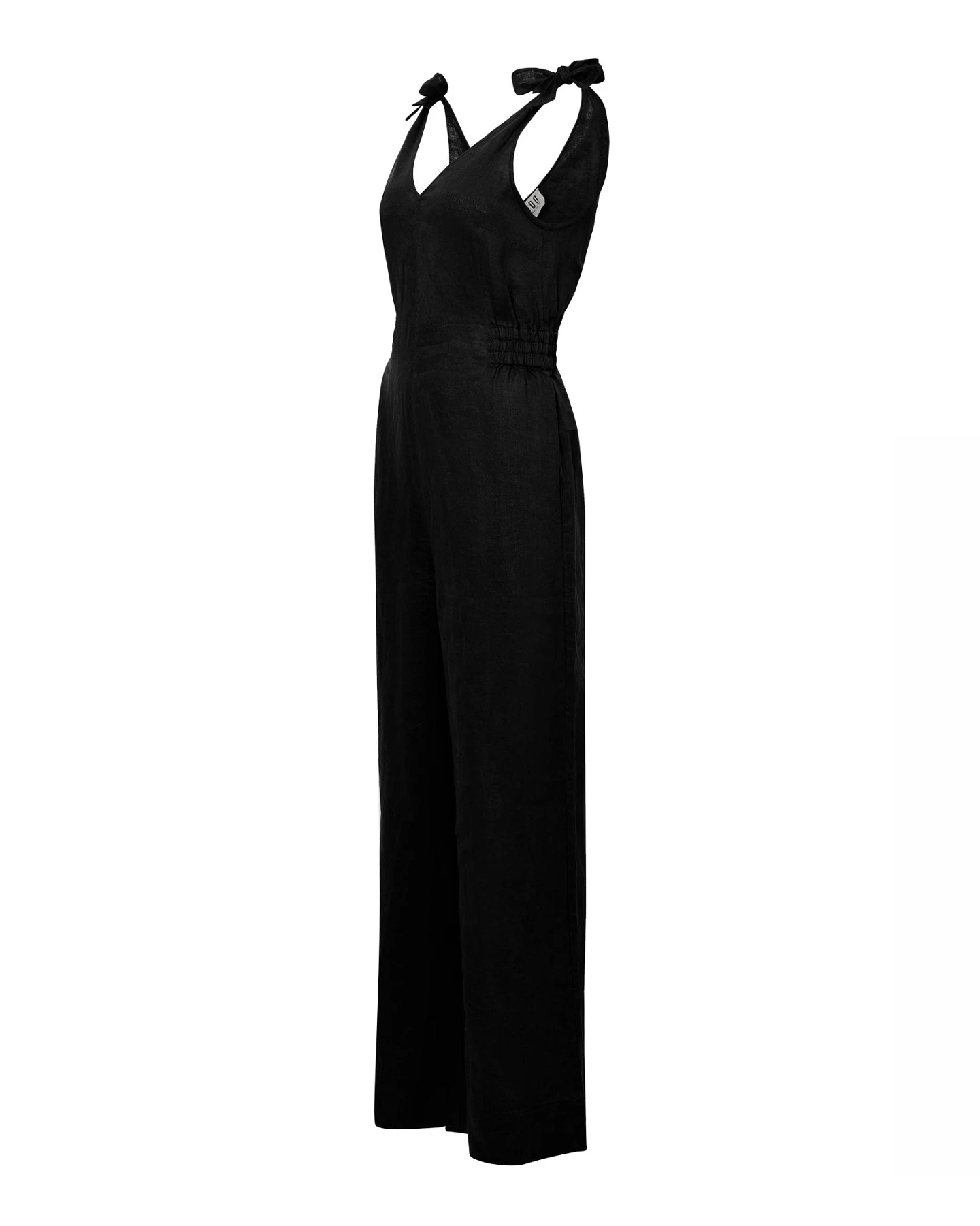 KOMODO Damen vegan Jumpsuit Floss Line Schwarz – Ansicht 2